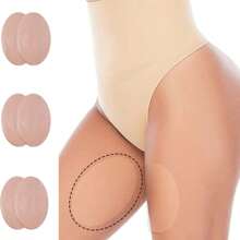 Anti-Friction Spandex Patches For Women's Inner Thighs And Calves - Invisible Body Tape With Non-Covered Elastic For Comfort And Protection - Beige Skin Color - View 3