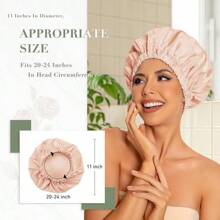 Shower Caps - Pink & Beige - View 4