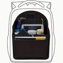 1 tấm lót ba lô, tấm lót ba lô bằng nỉ, tấm lót ba lô nhiều ngăn, túi đựng đa năng, tấm lót ba lô du lịch có thiết kế khóa kéo để đựng đồ trong ba lô, ngăn chia túi nhỏ nhiều ngăn trong ba lô, túi nỉ đựng mỹ phẩm, tấm lót chia ngăn bên trong đựng đồ siêu nhẹ, ngăn đựng đồ bên trong túi du lịch, ngăn đựng ba lô và túi leo núi - Nhiều màu - Xem 8