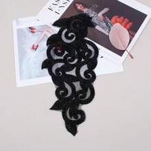 1 Peça Aplique Bordado, Para Acessório de Decoração de Vestido Feminino DIY com Pérolas