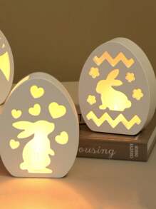 5pcs Silicone Resin Casting Molds Set, Easter Bunny, Easter Egg, Easter Candlestick Mold, For DIY Crafts, DIY Crystal Glue Plaster Cement Easter Mold,Miniature Asymmetric Hot Air Balloon Plaster Molds For Creative Concrete, Resin, Home Decor Making Kit Gifts Birthday Graduation