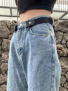 Elastic Waist Belt Adjustable No Buckle Belt For Jeans Pants Invisible Stretch Belts For Women & Men,Slimming Waistband - Buckle-Free Comfort, Adjustable & Elastic, Perfect For Jeans And Pants - Enhance Your Silhouette,Vintage Elastic Belt – No-Buckle, Invisible Fit For Men & Women, Comfort Stretch, Universal Size Summer, School