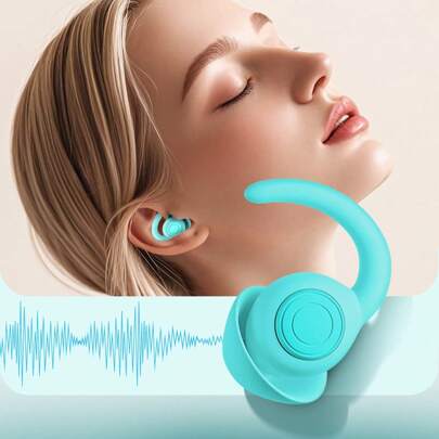 Sleep Earplugs - Tapones para los oídos de silicona blanda con cancelación de ruido, 2 pares de tapones reutilizables de protección auditiva para la sensibilidad al ruido, el sueño, los ronquidos, los viajes, la reducción del ruido