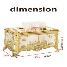 1 pieza Portarrollos de toallas de papel con diseño elegante de castillo europeo, de plástico PPSU, apto para restaurante, oficina, decoración del hogar, cocina, dormitorio, accesorios de escritorio