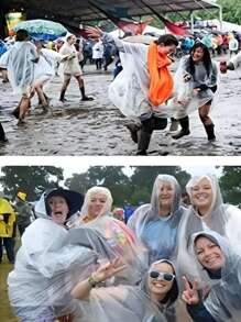 6pcs Disposable Raincoat Adult Pullover Poncho High Pressure PE Thickened Material Outdoor Hiking Rafting - Multicolor - View 2