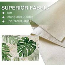 1/2/4/6/8 Piezas Salvamanteles de Hojas de Palma, Manteles de Mesa con Plantas Tropicales Monstera Verdes, Decoración de Cocina y Hogar Estilo Hawái