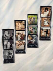 个性化照片、可定制图片和文字、家居装饰、派对装饰、定制个性化DIY书签、电影风格相框、留住美好瞬间、纪念礼品、适合情侣和家庭、夏季假期、多功能、装饰性强、可重复使用、精致、时尚、高品质、色彩丰富、现代、定制、个性化、独特、适用于情人节、母亲节、生日、父亲节、毕业典礼、婚礼、乔迁之喜、营造温馨氛围、秋季装饰、时尚设计 - style 2 - 查看 4