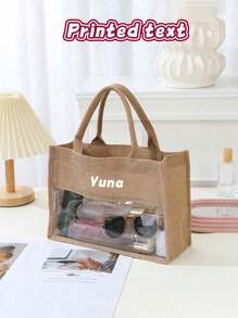 Túi đay trong mờ cổ điển tùy chỉnh, Túi xách du lịch bãi biển Túi tote thông thường, Túi quà tặng tiệc cưới, Túi xách dung tích lớn, Thích hợp cho mọi mùa làm quà tặng cho bạn bè và gia đình, Di động, Đa chức năng, Đa năng, Sức chứa lớn, Nhẹ, Chức năng, Thiết thực, Đa mục đích, Nhiều màu sắc, Dễ thương, Đáng yêu, Kawaii, Y2K, Cảm giác kỳ nghỉ / Kỳ nghỉ, Giải trí, Đi làm, Công sở thường ngày, Tùy chỉnh, Cá nhân hóa, Độc đáo, Tùy chỉnh, Túi du lịch, Túi tote lớn, Bạn gái, Bạn trai, Gia đình, Bạn bè, Cho hoạt động ngoài trời / Đi chơi / Du lịch / Đi bộ đường dài / Sân vận động / Thể thao / Leo núi, Cho công việc / Đi làm / Công việc / Văn phòng, Kỳ nghỉ - Nhiều màu - Xem 2