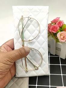 男女便携式挤压眼镜盒 PU 皮革软太阳镜袋 便携式手机太阳镜收纳盒 保护套眼镜盒 收纳盒 眼镜盒保护套 眼镜袋 太阳镜袋 旅行必备配件 适用于海滩 户外 办公室 返校 - 彩色 - 查看 6