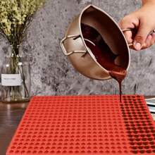 Chocolate Ball Mold 468-Cavity Mini Round Silicone Mold Chocolate Drops Molds Dog Treats Baking Semi Sphere Candy Dessert Tools - Red - View 2