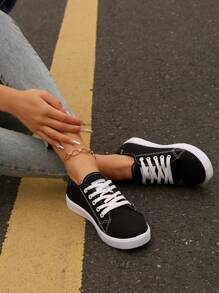 Women's New Lightweight Casual Lace-Up Sneakers For Outdoor Hiking And Exercise, Versatile For Spring And Autumn