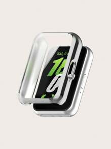 1pc Solid Color Casual Electroplated TPU Full Edge Scratch-Resistant Protective Case Compatible With Samsung Galaxy Fit 3 Smart Band - Galaxy Fit 3 - View 8