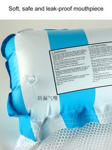 1 Piece Outdoor Fashion Inflatable With Net Two-Tube Straight Stripes Inflatable Hammock, Foldable Dual Purpose Backrest Floating Row, Summer Floating Lounger, Floating Bed Sofa, Water Recreation Lounger Floating Bed Pool Float - Multicolor - View 5