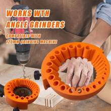 钻头磨刀器、电动钻头研磨附件、旧钻头研磨机、用于研磨钻头的巨型刀片角磨机、用于研磨 125 毫米研磨机的 2 至 13 毫米钻头 - 彩色 - 查看 8