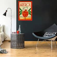 1 幅无框海报墙艺术复古卡通果汁海报和印刷饮料帆布画俱乐部酒吧商店家居装饰 - 彩色 - 查看 32