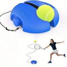 1 pieza Sistema profesional de entrenamiento de rebote de tenis - Adecuado para hombres y mujeres adultos - Hecho de material PE - Ideal para práctica individual y entrenamiento para principiantes - Incluye lanzador de pelotas y 1 pelota de tenis