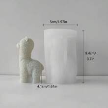 DIY可爱羊驼造型香氛石石膏硅胶模具，多用途