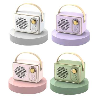 复古蓝牙音箱，无线迷你音箱，清晰立体声，深沉低音，复古便携式音箱，兼容、安卓设备和平板电脑