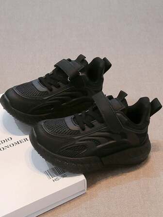 Girls' Sports Shoes, New Spring/Summer Children's Breathable Mesh Chunky Sneakers, Boys' Anti-Slip Running Shoes