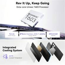 OSCAL FLAT 2C 手机 Android 14 手机 (2025)，6GB +64GB/2TB 八核，6.56 英寸显示屏廉价手机，5000mAh 电池，13MP 主摄像头，4G 双 SIM 免费解锁，FaceID，OTG，GPS，3 个插槽，适用于英国 - 英規插(220-240V) - 查看 4