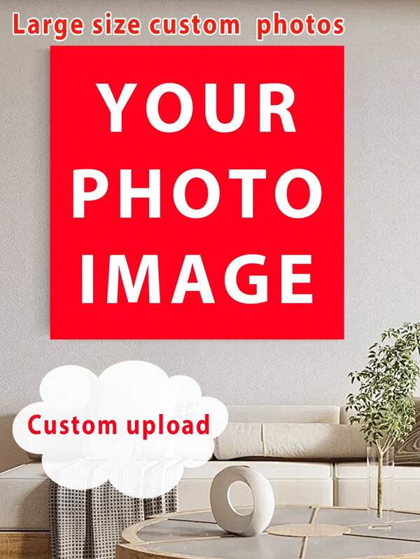 1 Pc, Optional Frame, Large Size Custom Canvas Posters - Make A Custom Square. It Must Be A Square, It Can Be Selfie, Anime, Cartoon, Music, Star, Landscape, Architecture, Letters And So On, Room Decoration Stuff, Wall Art Poster No Frame, Living Room Sofa Background Decor, Foyer Corridor Decor, Home Decor, Bedroom Decor, Bathroom Decor, Decor Room, Office Decor, School Decor, Art Gift, PVC Rigid Pipe Packaging