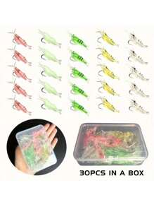 10/20/30pcs Bionic Shrimp Fishing Lure, Bionic Lure With Hook, Small Soft Shrimp Lure For Fishing - Multicolor - View 5