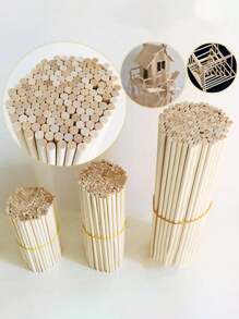 Natural Wood Craft Sticks #50pcs For Diy Handmade Projects, Birch Wood Popsicle Sticks
