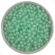 Acrylic Ball With Transparent Hole, Colorful Core, 8mm, 1750pcs, Decoration And Crafts
