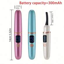 New Electric Eyelash Curler, Heated Eyelash Curling Tool With 3 Temperature Settings, 300mAh Large Capacity Battery For 15s Fast Heating And Long-Lasting Curling, With Battery Indicator Light, Great Gift For Women