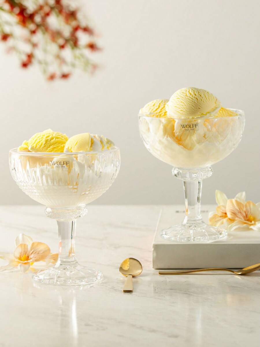 6 Wolff Angel Colorless Crystal Dessert Cups 260ml - Trong sáng - Xem 1