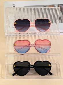 3 件套心形组合时尚儿童眼镜 - 彩色 - 查看 4