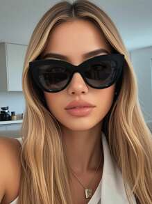 1 Pair/3 Pairs Unisex Full Frame Cat Eye Shaped Sunglasses, Suitable For Vacation, Driving, Sports, Travel, Beach, Street, Fishing, UV Protection, Outdoor Activities, Golf, Driving, Festivals, Outings, Hiking, Street Style Accessories, Parties, Sun Protection Gifts - Multicolor - View 8