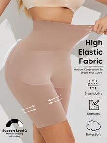 女士宽腰高弹力无缝塑身紧身裤