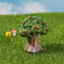 Resin Artificial Apple Tree Miniature Ornament Bonsai For Landscape DIY Decor, Garden, Aquarium Accessories