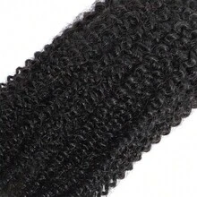 BINF Afro Kinky Curly Clip In Hair Extensions Brazilian Virgin Human Hair 120gt Brazilian Natural Color Virgin Hair Natural Color - Natural Black - 查看 6