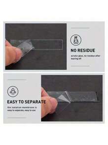 5/1pc 重型双面胶带-可重复使用，无痕，强力粘性，多用途，可拆卸和清洗，用于千斤顶板、挂钩、地垫、壁画、双面胶带固定