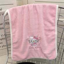 Sanrio Sanrio Ultra Soft Bath Towel Set, Cute KT Cat Towel, Home Soft Coral Velvet Absorbent Quick Drying Bath Towel, Face Towel Non Shedding Hair, Suitable For Both Men And Women, Ideal Home Bathroom Accessory Home Bathroom Decor