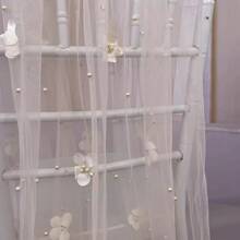 1 tấm khăn trải bàn mỏng họa tiết hoa sâm panh ngọc trai, trang trí bàn bằng vải tuyn lưới mịn cho tiệc sinh nhật, ngày lễ tình nhân, tiệc khiêu vũ - Rượu sâm banh - Xem 3