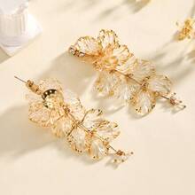 1 对手工制作的花卉吊坠耳环，适合女性日常佩戴、聚会、度假 - 彩色 - 查看 4