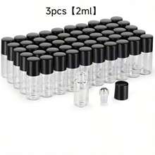 1ml/2ml/3ml 玻璃滾珠瓶，香水/精油試用小瓶，透明玻璃瓶，適用於工作、旅行及其他場合，噴霧瓶，迷你香水 - 彩色 - 查看 18