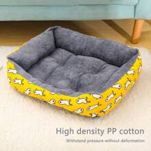 Large Dog Bed Warm Bed For Cats Sofa Dog House Thicken Cat Mat Breathable Basket For Dog Supplies - Black - View 5