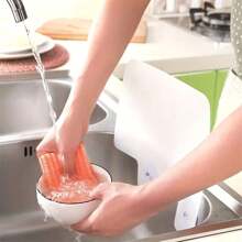 1/2pcs Large Kitchen Sink Guard Splash Cover, Waterproof And Oil-Proof Board With Suction Cups, Easy To Clean - Multicolor - View 9