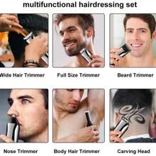 Kemei KM-5898 Men's Electric Shaver, With LCD Display, 11-In-1 Professional Grooming Kit, Cordless Grooming Set, Turbo Boost High-Speed Precision Blades, Washable Grooming Tool, Gift For Men - Multicolor - View 13