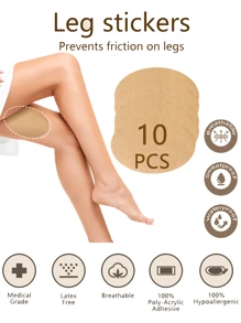 10Pcs Anti-Chafing Thigh Bands Thigh High Socks Anti-Friction Anti-Chafing Run Walk Beauty Thigh Protection Pads For Women, Anti-Chafing Thigh Pads For Inner Thighs To Prevent Chafing And Friction, Invisible For Men And Women In Summer Body Care For Travel, Sport, Outdoor, Belt, Stickers, Boy Valentine Heart Women's Valentine