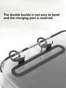 1pc Stainless Steel Double Buckle Cell Phone Lanyard - Multicolor - View 3