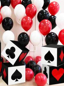 4 món, Hộp trang trí tiệc theo chủ đề Poker, Hộp tiệc Poker, Trang trí phông nền tiệc sinh nhật, Trang trí vũ hội, Đạo cụ chụp ảnh, Hộp quà tặng tiệc, Vật dụng gói quà, Hộp đựng kẹo, Vật dụng trang trí trung tâm bàn, Đồ trang trí để bàn, Quà tặng tiệc - bài xì tố - Xem 2