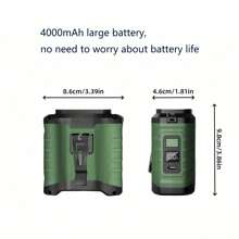 Portable Waist Fan Clip On Wearable Waist Belt, Personal Fan Powered By Rechargeable Battery, 5-Speed And Flashlight Neck Hands-Free Cooling, Suitable For Outdoor Camping Travel - Multicolor - View 5