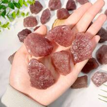 Random 1PC Natural Stone Raw Stone, Gemstone Jewelry, Glitter, Easter Gift, Women Gift, Girlfriend Gift, Halloween Gift, Christmas Gift, Home Decoration, Party Decoration, Crystal Ornaments, Table Decoration - Multicolor - View 15