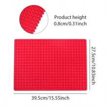 Chocolate Ball Mold 468-Cavity Mini Round Silicone Mold Chocolate Drops Molds Dog Treats Baking Semi Sphere Candy Dessert Tools - Red - View 3