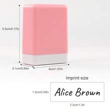 Custom Auto-Press Name Stamps: Handwritten Signature Stamps With Built-In Ink For Easyization Of Stationery, Books, And Office Supplies